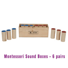 Load image into Gallery viewer, Montessori Sound Boxes - 6 pairs - Brilla: One-Stop Solution for Preschool Resources