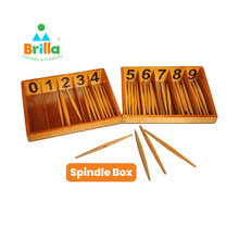 Load image into Gallery viewer, Spindle Box Montessori- Montessori Math Learning for Kids - Brilla: One-Stop Solution for Preschool Resources