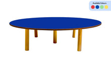 Load image into Gallery viewer, Brilla Wooden Montessori/Activity Chowki (8-10 Seater - Round shape) for Preschools

