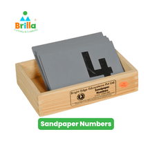 Load image into Gallery viewer, Montessori Sandpaper Numbers with training video. - Brilla: One-Stop Solution for Preschool Resources