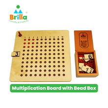 Load image into Gallery viewer, Montessori Multiplication Board with Bead Box. - Brilla: One-Stop Solution for Preschool Resources