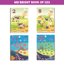 Load image into Gallery viewer, Preschool Books for Playgroup - My Bright Book of 123 - Brilla: One-Stop Solution for Preschool Resources
