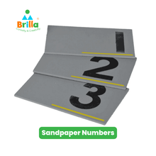 Load image into Gallery viewer, Montessori Sandpaper Numbers with training video. - Brilla: One-Stop Solution for Preschool Resources