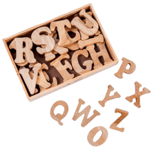 Load image into Gallery viewer, Wooden Jumbo English Alphabet Uppercase in Wooden Box (RFQ) - Brilla: One-Stop Solution for Preschool Resources