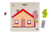 Load image into Gallery viewer, Brilla Wooden Educational Pick & Fix Jigsaw Puzzle for kids House and Mouse (Set of 2) with Scan & Learn - Brilla: One-Stop Solution for Preschool Resources
