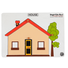 Load image into Gallery viewer, Wooden Puzzle - Educational Pick & Fix House with Scan & Learn - Brilla: One-Stop Solution for Preschool Resources
