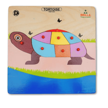 Load image into Gallery viewer, Montessori Materials Wooden Pick & Fix Tortoise Puzzle for Kids