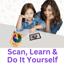 Load image into Gallery viewer, Wooden Puzzle - Educational Learning Clock with scan and learn - Brilla: One-Stop Solution for Preschool Resources