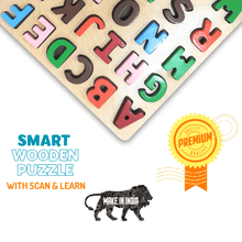 Load image into Gallery viewer, Wooden Puzzle - Alphabet Learning Toy Wooden Chunky Alphabets Puzzle (Learn Capital Letters) - Brilla: One-Stop Solution for Preschool Resources