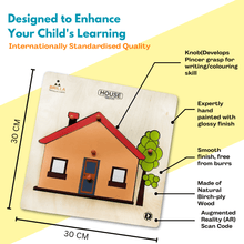 Load image into Gallery viewer, Wooden Puzzle - Educational Pick & Fix House with Scan & Learn - Brilla: One-Stop Solution for Preschool Resources