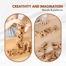 Load image into Gallery viewer, Wooden Jumbo English Alphabet Uppercase in Wooden Box (RFQ) - Brilla: One-Stop Solution for Preschool Resources