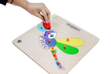 Load image into Gallery viewer, Brilla Wooden Educational Pick & Fix Jigsaw Puzzle for kids Dragon Fly & Snail with Scan & Learn (Set of 2) - Brilla: One-Stop Solution for Preschool Resources