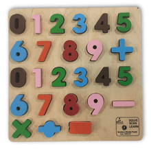 Load image into Gallery viewer, Wooden Puzzle - Learning Educational Number Chunky Puzzle for Kids. - Brilla: One-Stop Solution for Preschool Resources
