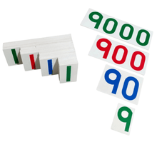 Load image into Gallery viewer, Montessori Materials - Large Number Cards 1 to 9000 for Kids Learning