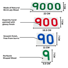 Load image into Gallery viewer, Montessori Materials - Large Number Cards 1 to 9000 for Kids Learning