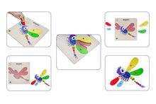 Load image into Gallery viewer, Brilla Wooden Educational Pick & Fix Jigsaw Puzzle for kids Dragon Fly & Snail with Scan & Learn (Set of 2) - Brilla: One-Stop Solution for Preschool Resources