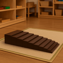 Load image into Gallery viewer, Montessori Brown Stairs or Montessori Broad Stairs - Brilla: One-Stop Solution for Preschool Resources