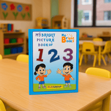 Load image into Gallery viewer, Preschool Books for Playgroup - My Bright picture Book of 123 - Brilla: One-Stop Solution for Preschool Resources