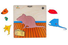 Load image into Gallery viewer, Brilla Wooden Educational Pick & Fix Jigsaw Puzzle for kids House and Mouse (Set of 2) with Scan & Learn - Brilla: One-Stop Solution for Preschool Resources