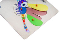 Load image into Gallery viewer, Brilla Wooden Educational Pick & Fix Jigsaw Puzzle for kids Dragon Fly & Snail with Scan & Learn (Set of 2) - Brilla: One-Stop Solution for Preschool Resources