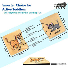 Load image into Gallery viewer, Montessori materials for Kids - Animal & Baby Wooden Matching Cards