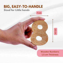 Load image into Gallery viewer, Montessori Materials Wooden Jumbo Numbers 1 to 10 in Wooden Box