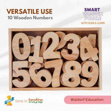 Load image into Gallery viewer, Montessori Materials Wooden Jumbo Numbers 1 to 10 in Wooden Box