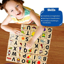 Load image into Gallery viewer, Wooden Alphabet Learning Toy Alphabet Picture Matching - Brilla: One-Stop Solution for Preschool Resources