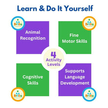 Load image into Gallery viewer, Montessori materials for Kids - Animal & Baby Wooden Matching Cards