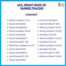 Load image into Gallery viewer, Preschool Books for LKG -Bright Book of Number Tracing (Activity Book) - Brilla: One-Stop Solution for Preschool Resources