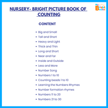 Load image into Gallery viewer, Preschool Books for Nursery - My Picture Book of Counting. - Brilla: One-Stop Solution for Preschool Resources