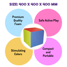 Load image into Gallery viewer, Montessori Materials - Brilla Soft Play Cube for Toddlers Indoor Fun