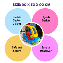 Load image into Gallery viewer, Large Plastic Ride On Car - Double Seater - Brilla: One-Stop Solution for Preschool Resources