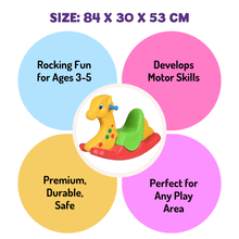 Load image into Gallery viewer, Multicolour Plastic Giraffe Rocker - Brilla: One-Stop Solution for Preschool Resources
