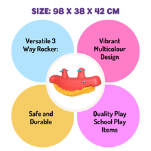 Load image into Gallery viewer, Multicolour 3 Way Rocker for Kids - Brilla: One-Stop Solution for Preschool Resources
