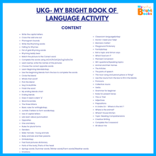 Load image into Gallery viewer, Preschool Books for UKG - My Bright Book of Language Activity - Brilla: One-Stop Solution for Preschool Resources