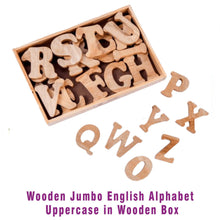 Load image into Gallery viewer, Wooden Jumbo English Alphabet Uppercase in Wooden Box - Brilla: One-Stop Solution for Preschool Resources
