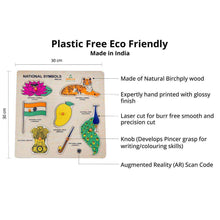 Load image into Gallery viewer, Wooden Puzzle - Educational Learning Indian National Symbols/Objects with Scan and Learn - Brilla: One-Stop Solution for Preschool Resources