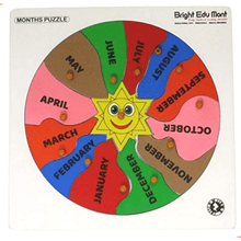 Load image into Gallery viewer, Montessori Materials - Wooden puzzle for Learning Months of the Year