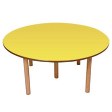 Load image into Gallery viewer, Preschool Table : Brilla Wooden Round Large Activity Table with 4 benches (RFQ) - Brilla: One-Stop Solution for Preschool Resources