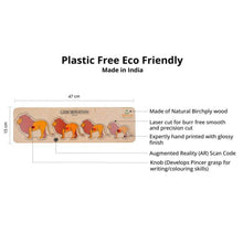 Load image into Gallery viewer, Brilla Wooden Learning Educational Puzzle for Kids - Elephant Seriation & Lion Seriition with Scan and Learn (Set of 2) - Brilla: One-Stop Solution for Preschool Resources