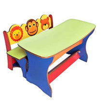 Load image into Gallery viewer, Desk and Bench – Brilla Premium Classroom Wooden Set (3 Seater) (RFQ) - Brilla: One-Stop Solution for Preschool Resources