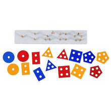Load image into Gallery viewer, Montessori Materials - Wooden 5 Shape Stacker (15 pieces) for Kids