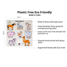 Load image into Gallery viewer, Brilla Wooden Educational Pick & Fix Jigsaw Puzzle for kids House and Mouse (Set of 2) with Scan & Learn - Brilla: One-Stop Solution for Preschool Resources