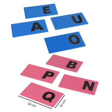Load image into Gallery viewer, Montessori Sandpaper Letters Capital for Writing Practice and tactile impressions (RFQ) - Brilla: One-Stop Solution for Preschool Resources