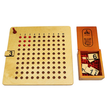 Load image into Gallery viewer, montessori multiplication board with bead box
