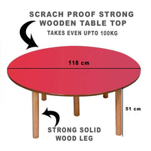 Load image into Gallery viewer, Montessori Materials - Durable Wooden Round Table for Kids 2-6 yrs - Brilla: One-Stop Solution for Preschool Resources