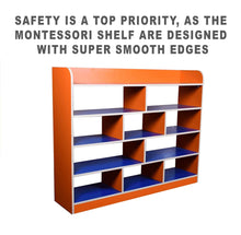 Load image into Gallery viewer, Montessori shelf - Brilla Wooden Montessori Large Rack for Preschools - Brilla: One-Stop Solution for Preschool Resources