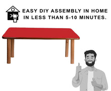 Load image into Gallery viewer, Brilla Wooden Classroom Table (6 Seater - Rectangle shape) for Preschools - Brilla: One-Stop Solution for Preschool Resources