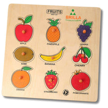 Load image into Gallery viewer, Brilla Wooden Puzzle : Educational Learning Fruits with Scan and Learn. - Brilla: One-Stop Solution for Preschool Resources